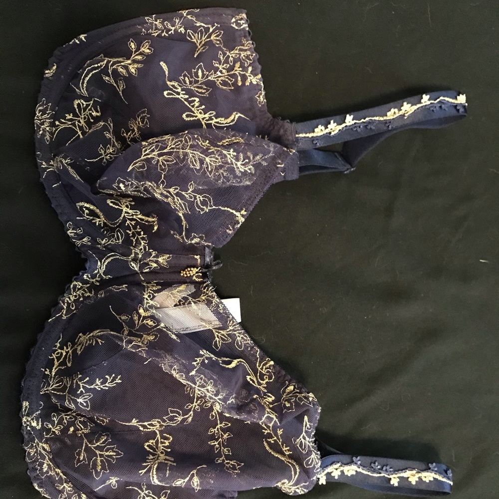 Prima Donna, Full Cup 36F, EUC Blue and Gold